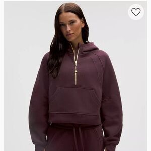 Lululemon Scuba Half Zip - Mocha (Size M/L)